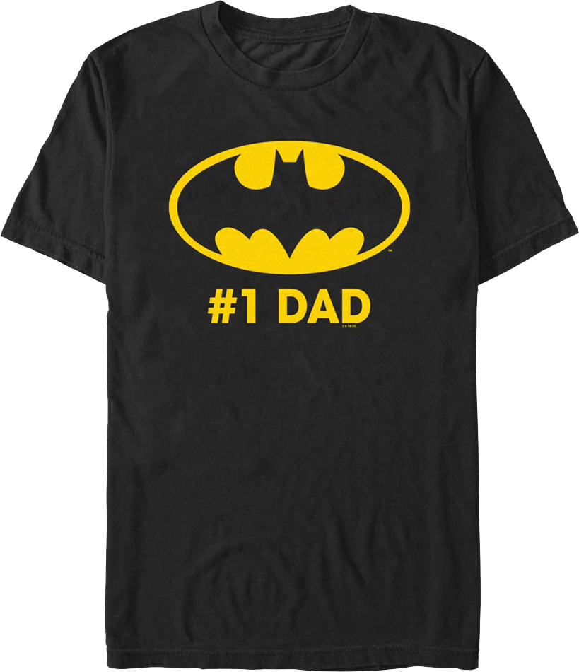 #1 Dad Batman DC Comics T-Shirt