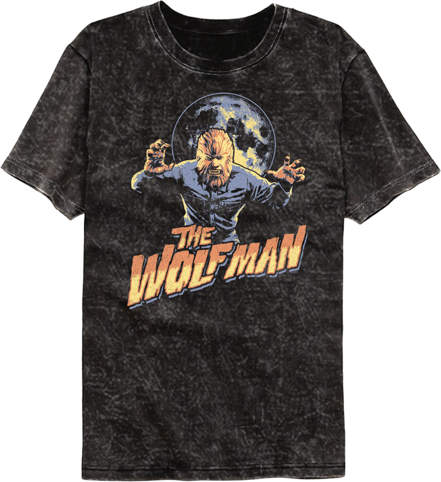 Attack Pose Wolf Man Mineral Wash T-Shirt