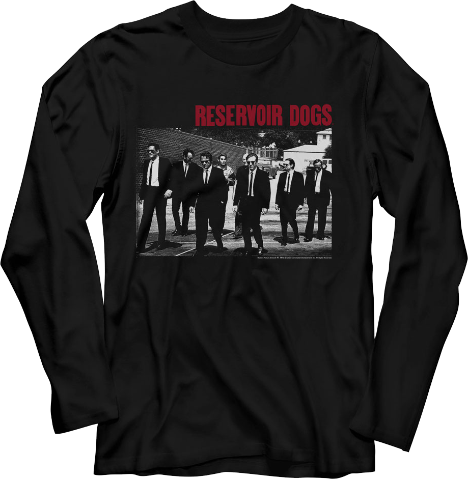 Black And White Group Photo Reservoir Dogs Long Sleeve Shirt