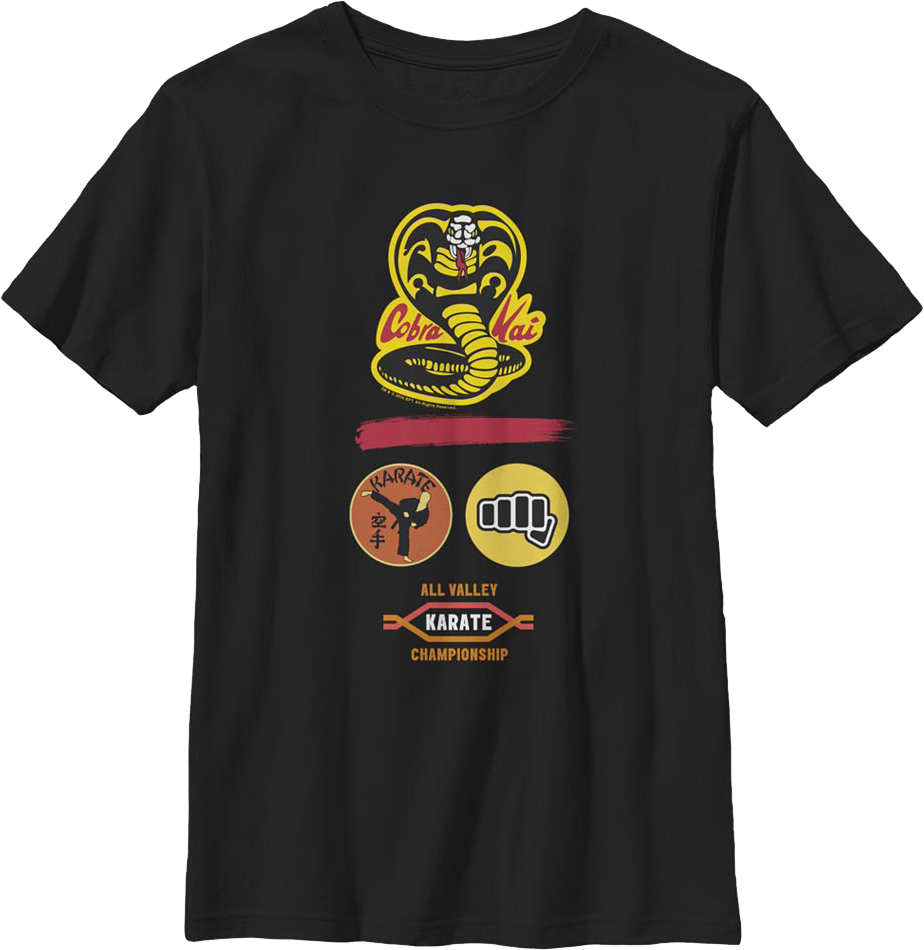 Boys Youth Dojo Logo Cobra Kai Shirt