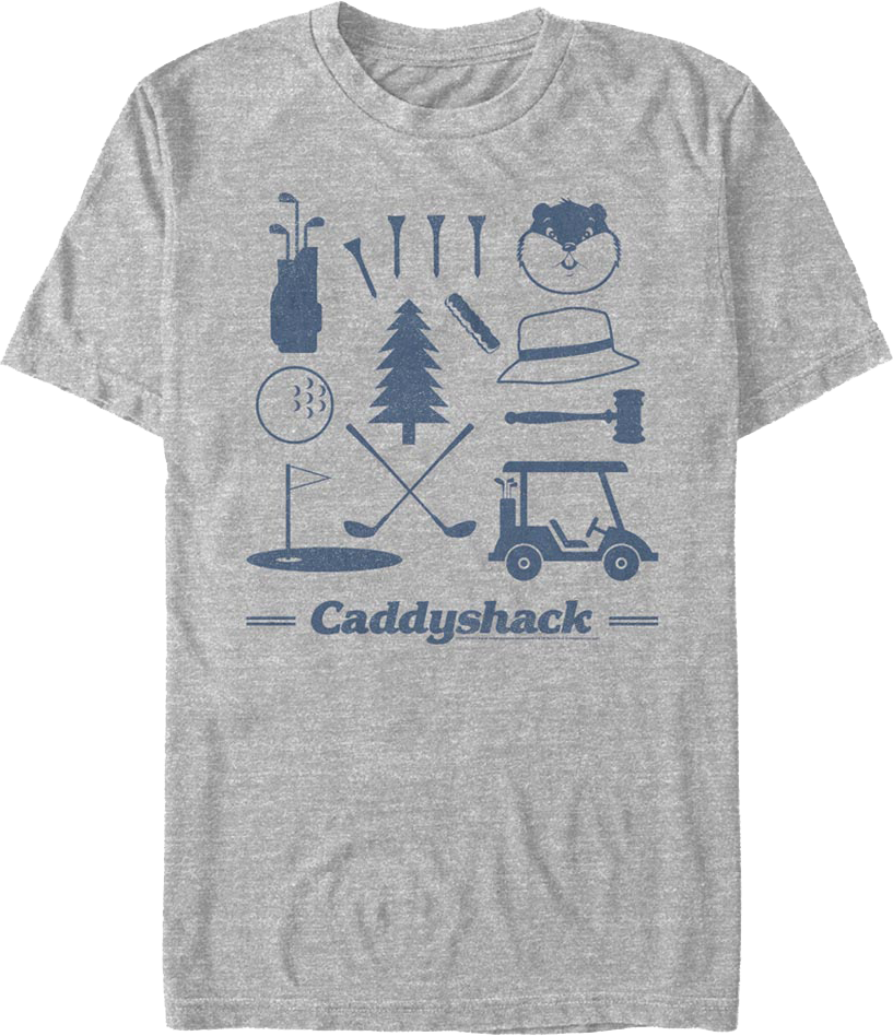 Bushwood Country Club Icons Caddyshack T-Shirt