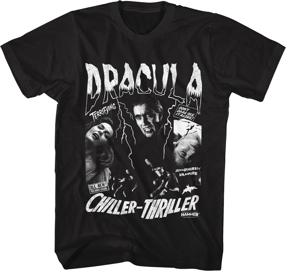 Chiller-Thriller Dracula Hammer Films T-Shirt