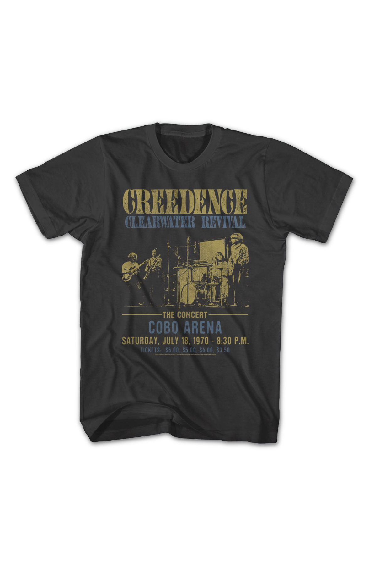 Cobo Arena Concert Creedence Clearwater Revival T-Shirt