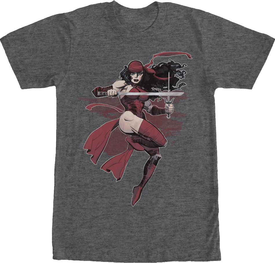 Elektra Action Pose Marvel Comics T-Shirt
