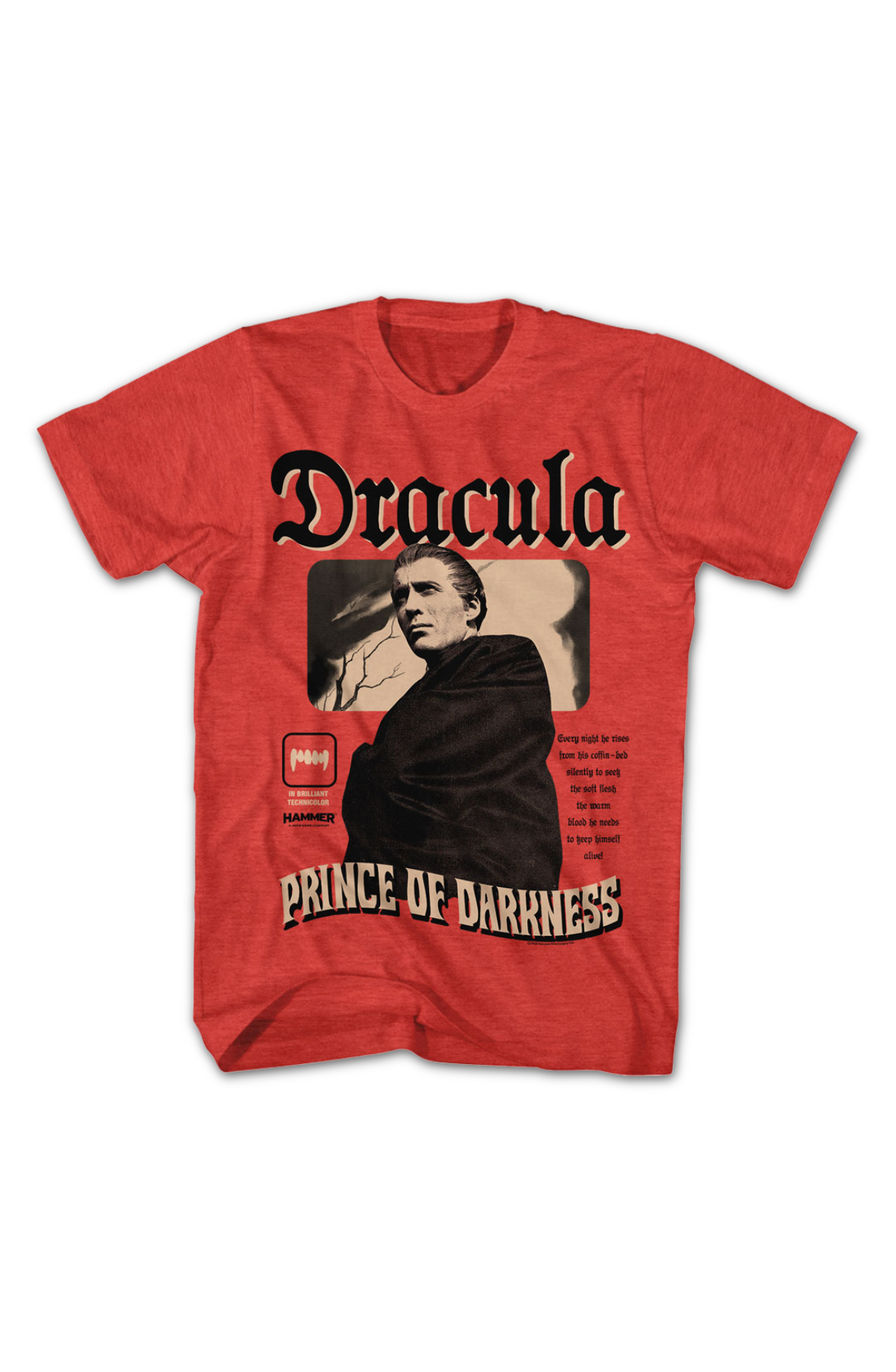 Every Night He Rises Dracula Prince Of Darkness Hammer Films T-Shirt