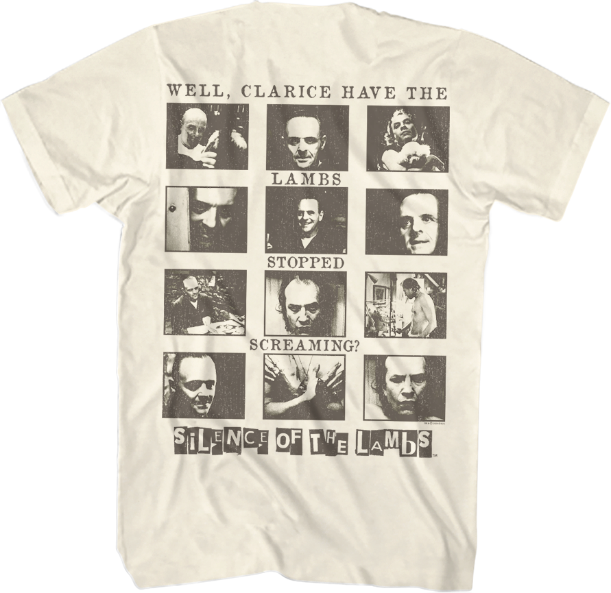Front & Back Collage Silence of the Lambs T-Shirt