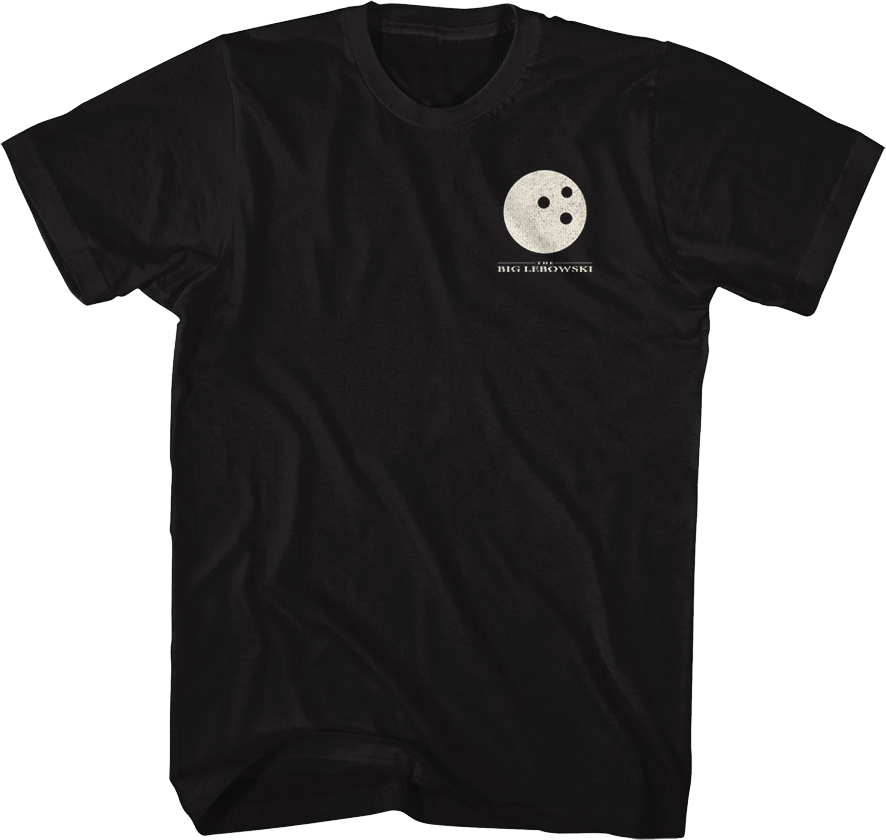 Front & Back Lebowski Bowling Team Big Lebowski T-Shirt