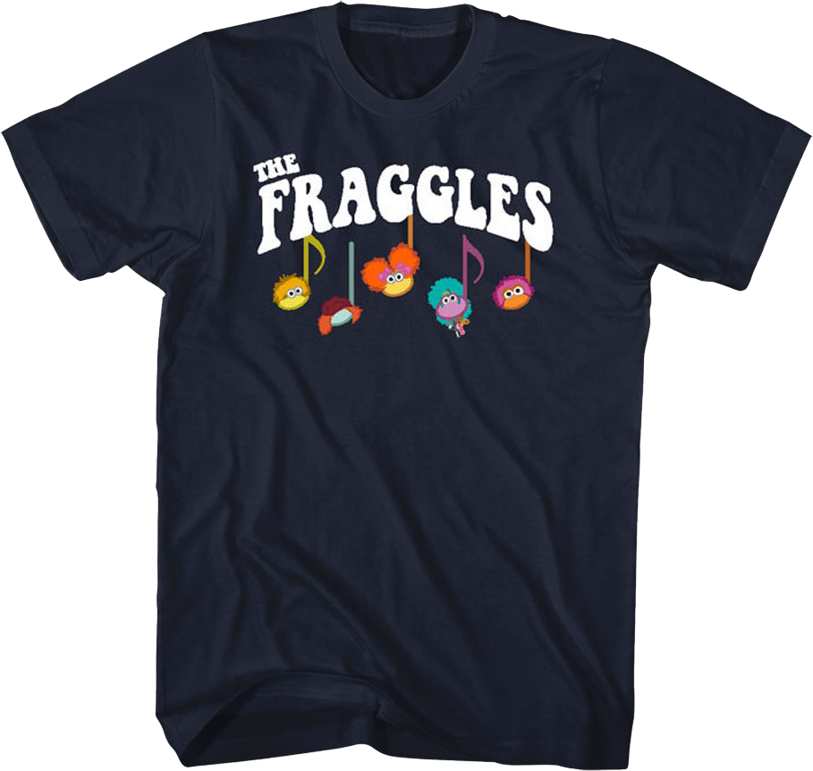 Front & Back Music Notes Fraggle Rock T-Shirt