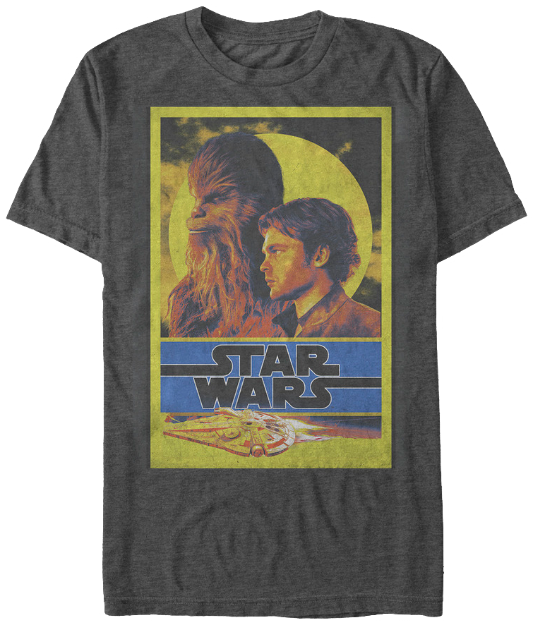 Han Solo and Chewbacca Star Wars T-Shirt