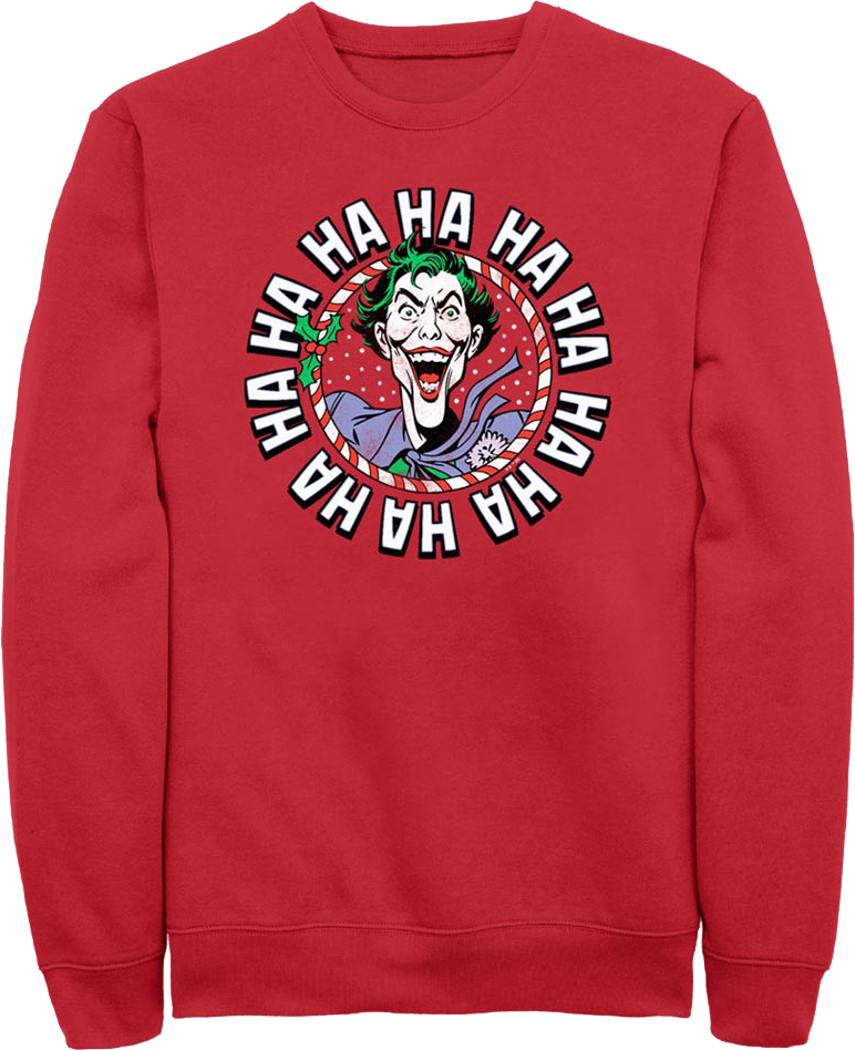 Holly Jolly Joker DC Comics Sweatshirt