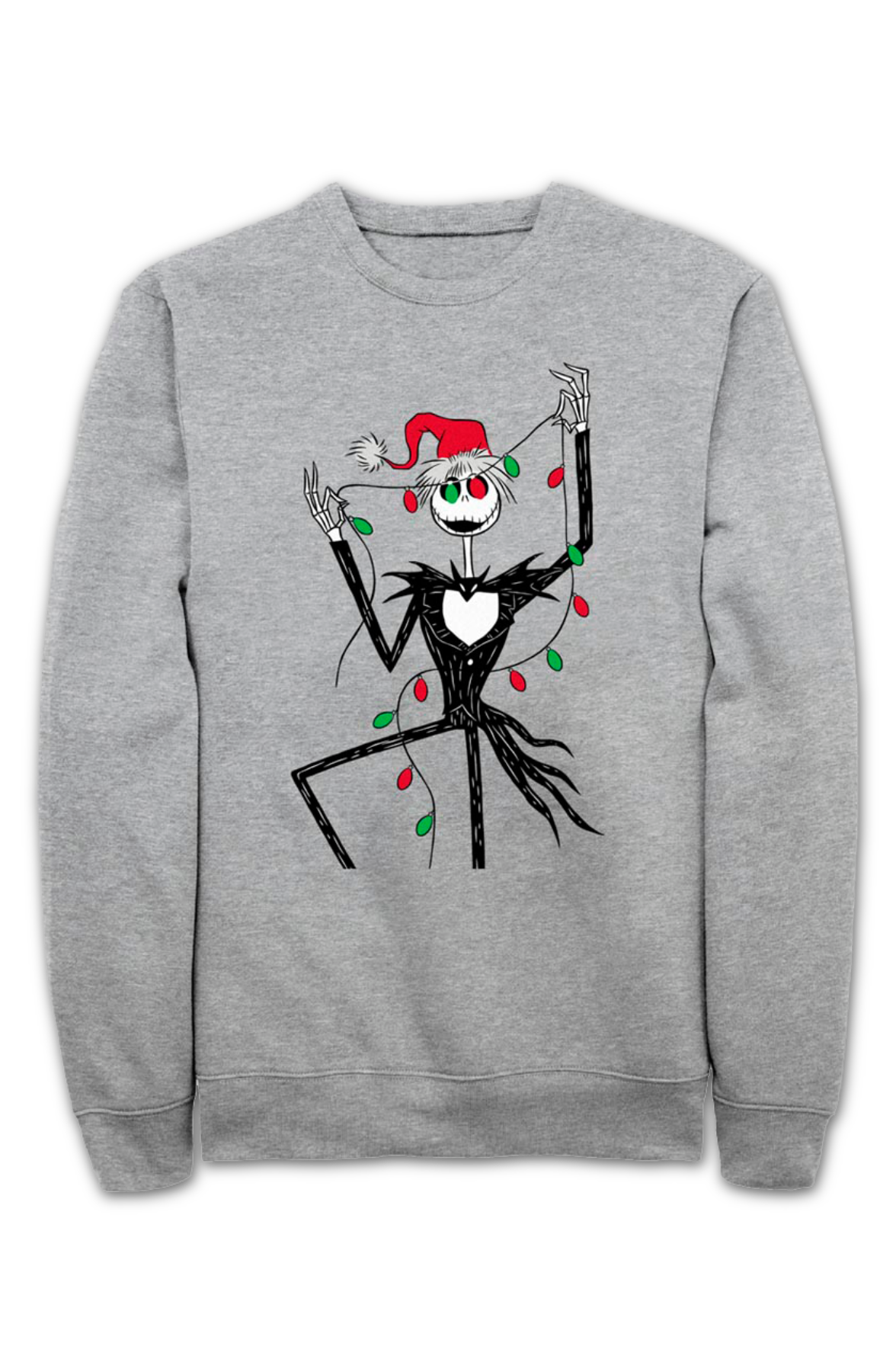 Jack Skellington Lights Nightmare Before Christmas Sweatshirt