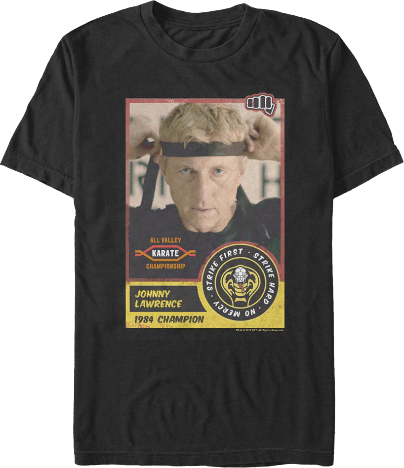 Johnny Lawrence Trading Card Cobra Kai T-Shirt