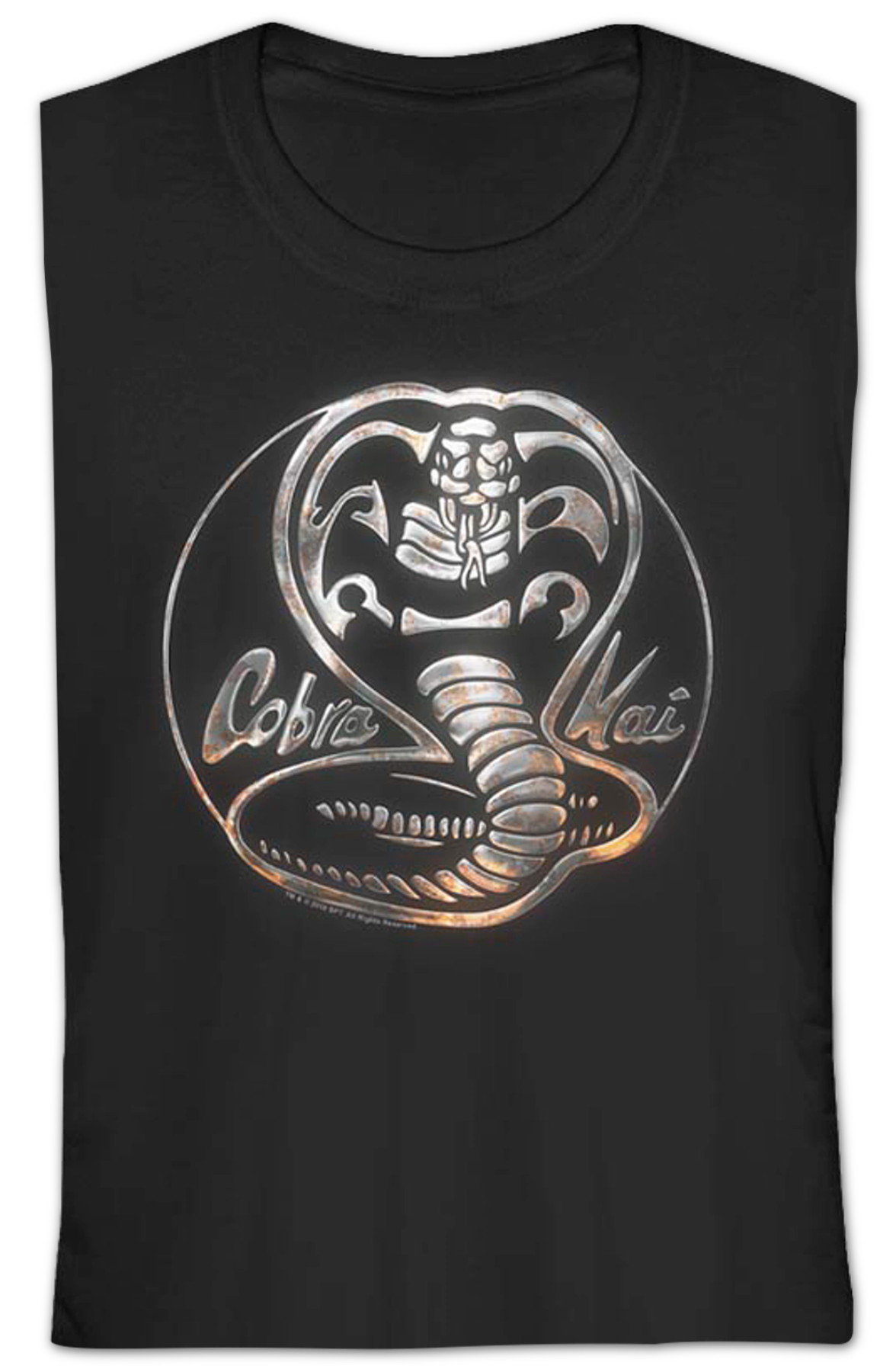 Ladies Faux Chrome Logo Cobra Kai Shirt