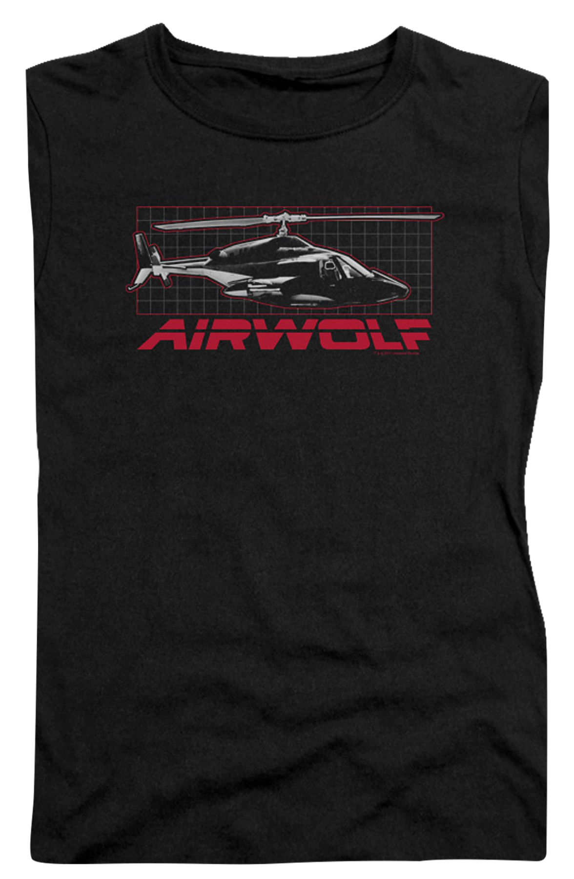 Ladies Helicopter Airwolf Shirt