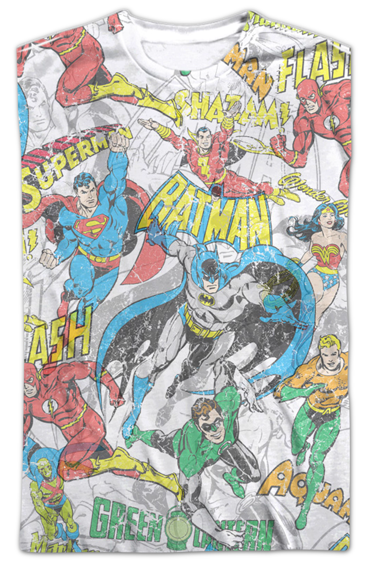 Justice League Front & Back Collage DC Comics T-Shirt