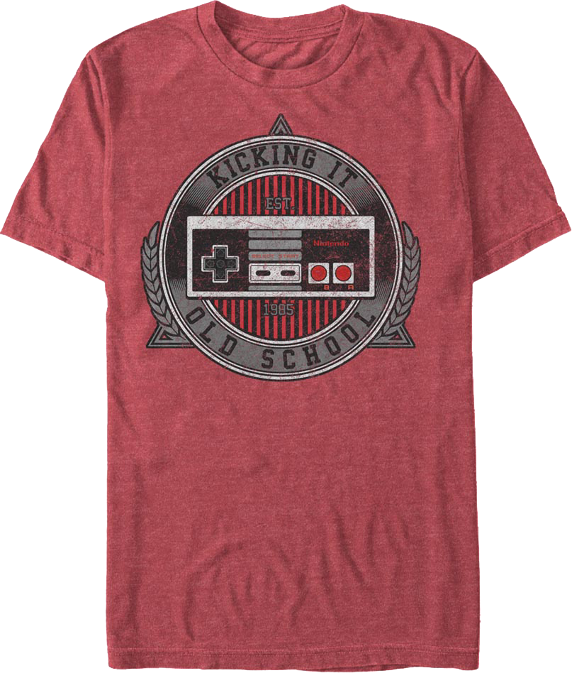 Kicking It Old School Nintendo Controller T-Shirt