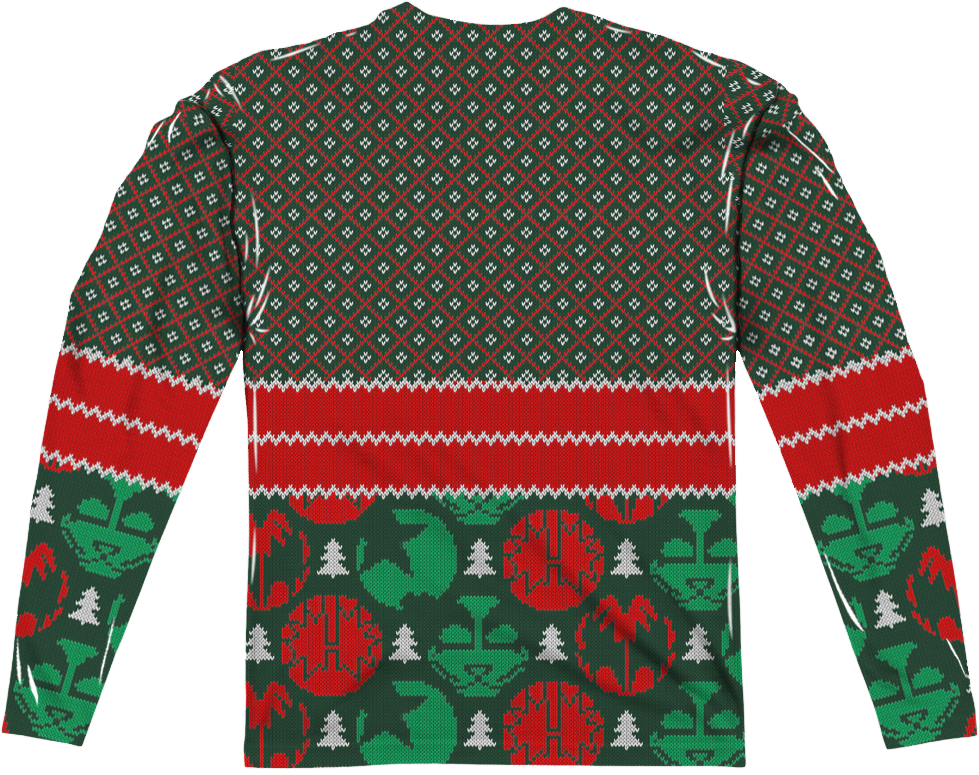 Kiss Band Ugly Faux Christmas Sweater Long Sleeve Tee