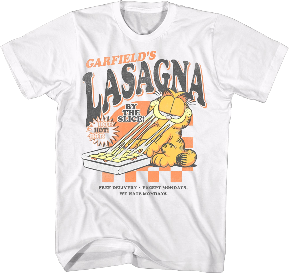 Lasagna By The Slice Garfield T-Shirt