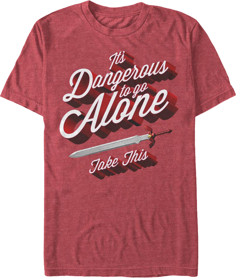 Legend Of Zelda It's Dangerous To Go Alone Take This Nintendo T-Shirt