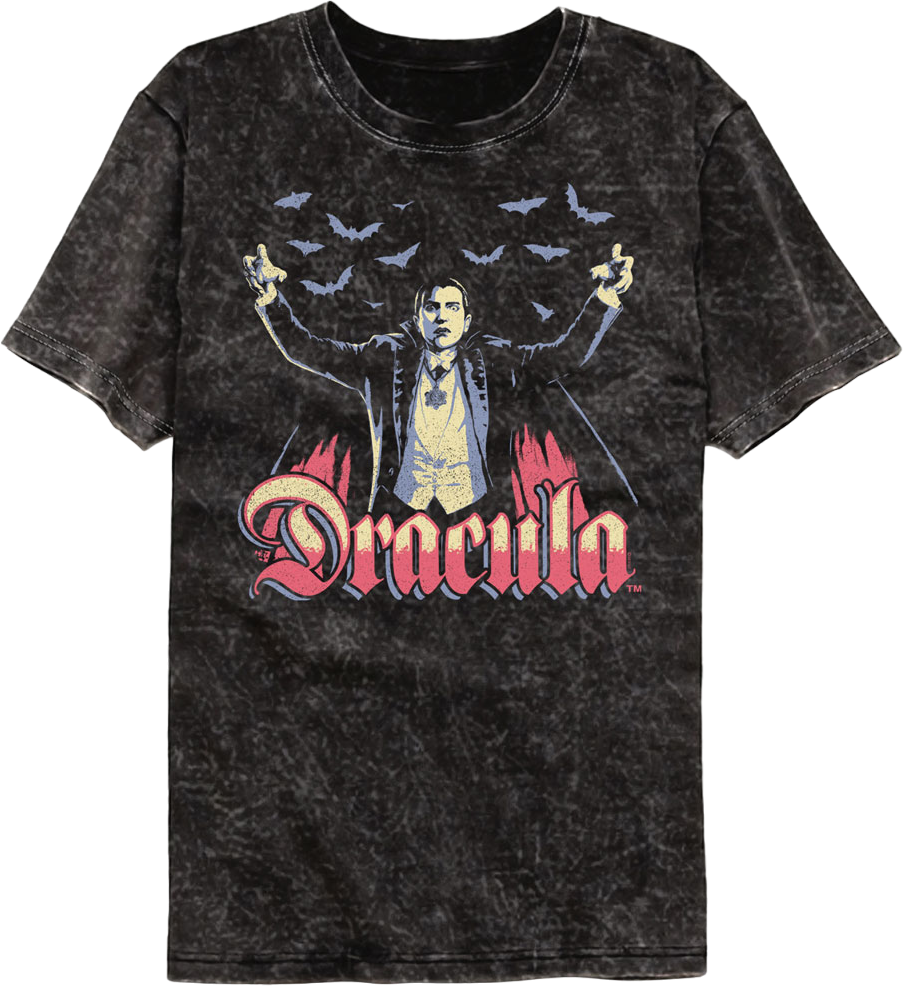 Legendary Vampire Dracula Mineral Wash T-Shirt