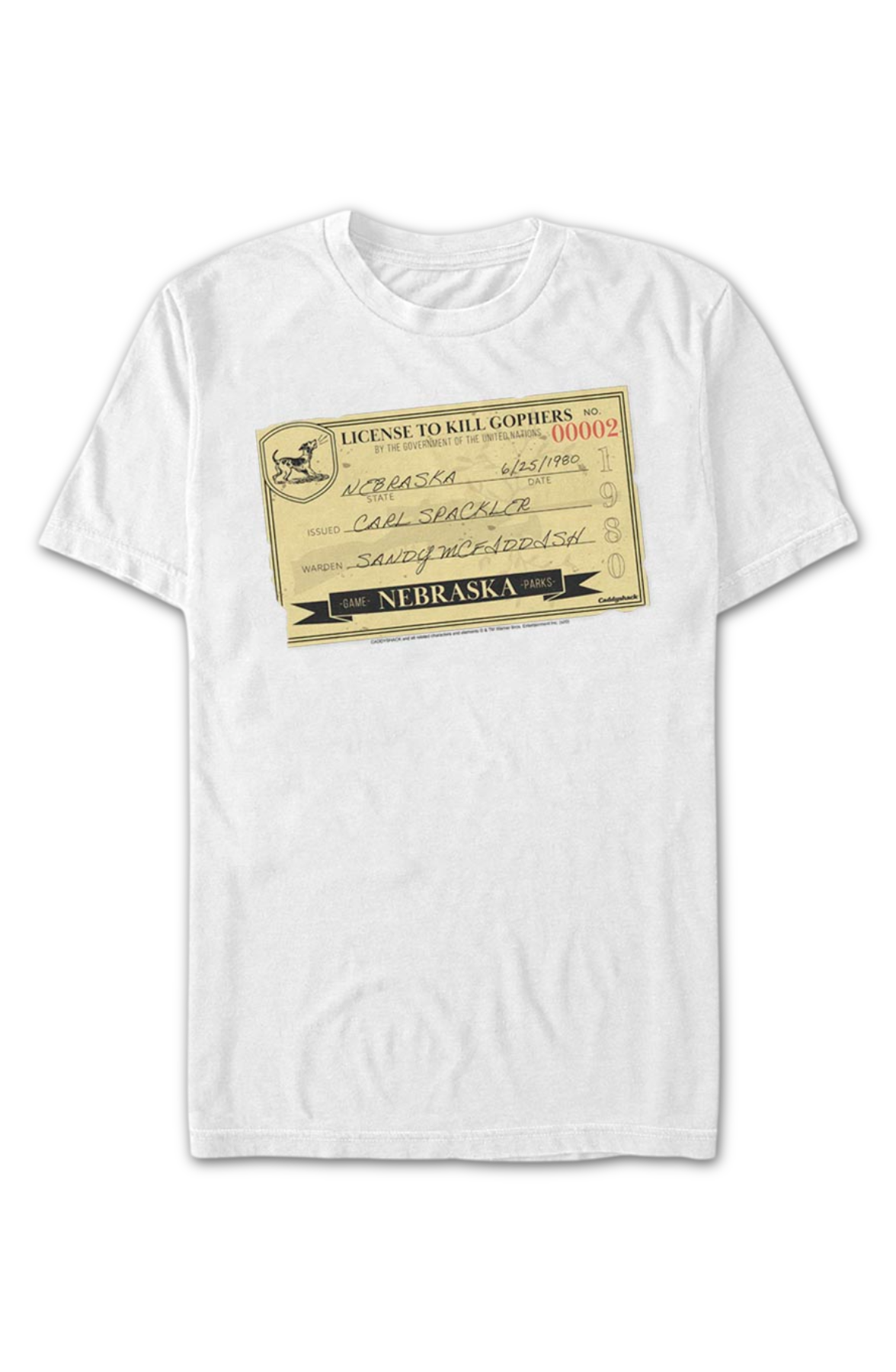 License To Kill Gophers Caddyshack T-Shirt