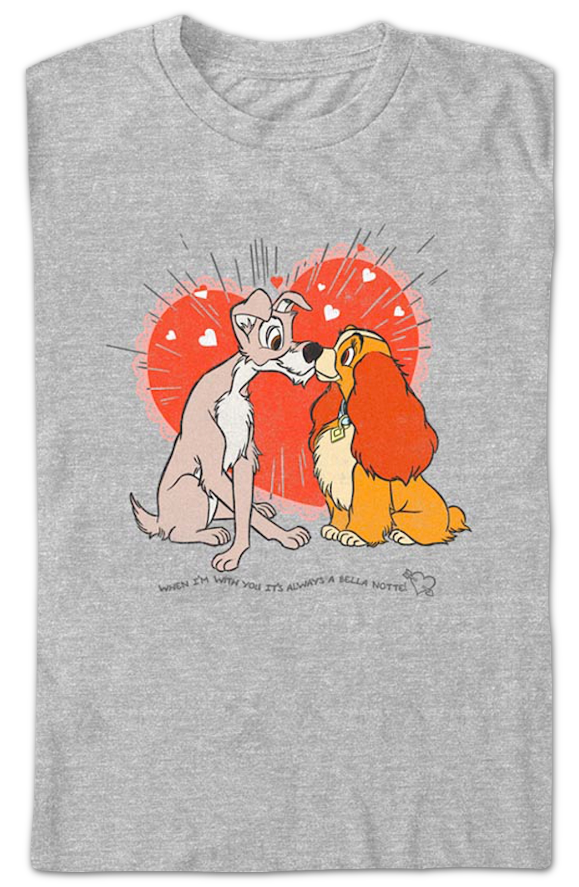 Love Story Lady And The Tramp Disney T-Shirt