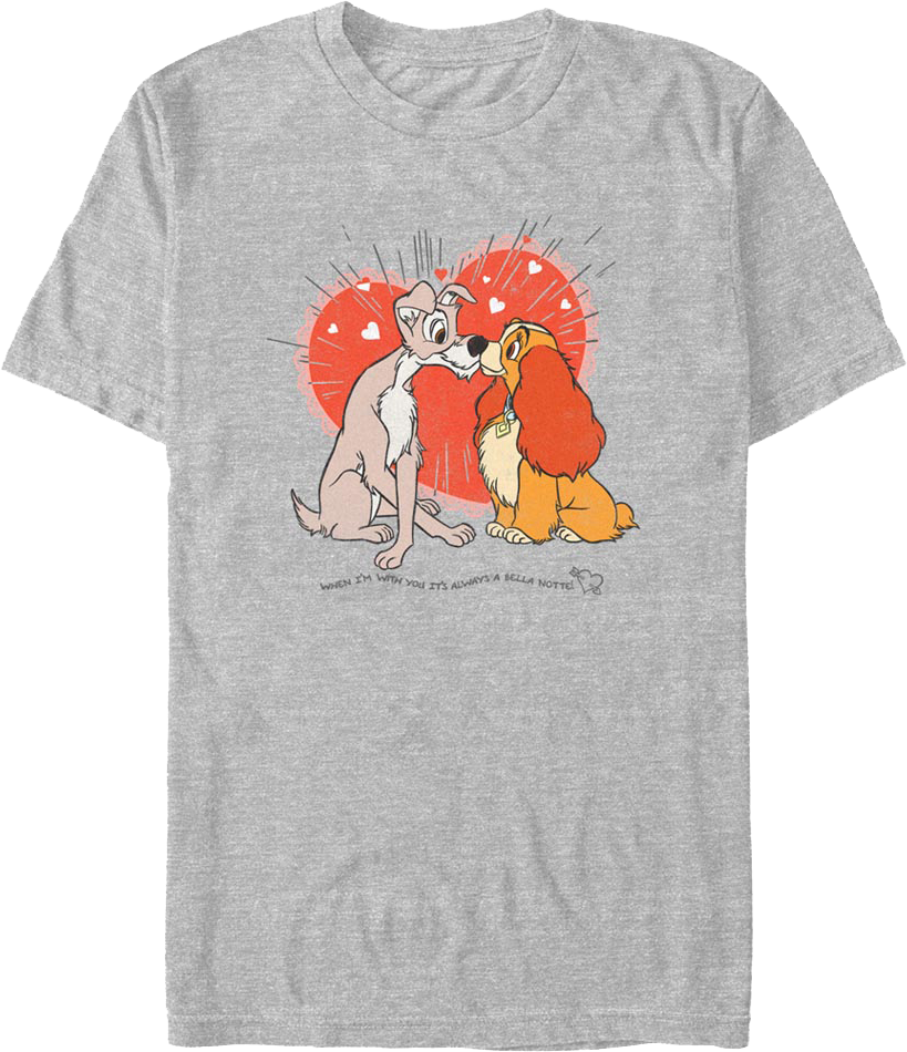Love Story Lady And The Tramp Disney T-Shirt