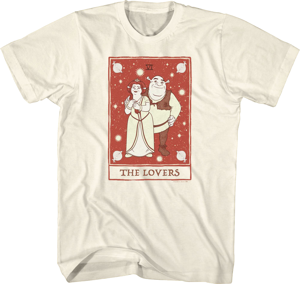 Lovers Tarot Card Shrek T-Shirt