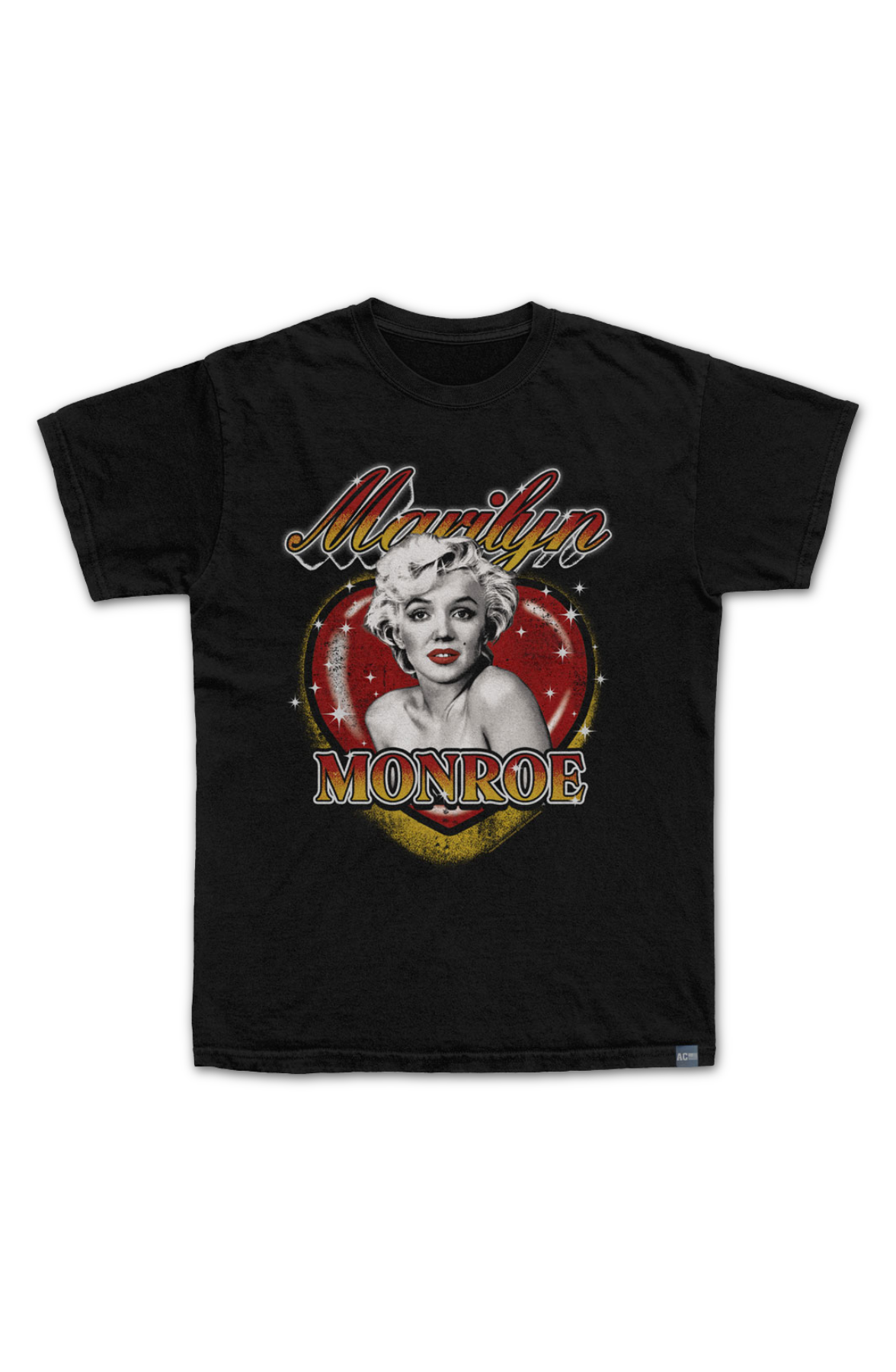 Made In USA Sparkling Heart Marilyn Monroe T-Shirt
