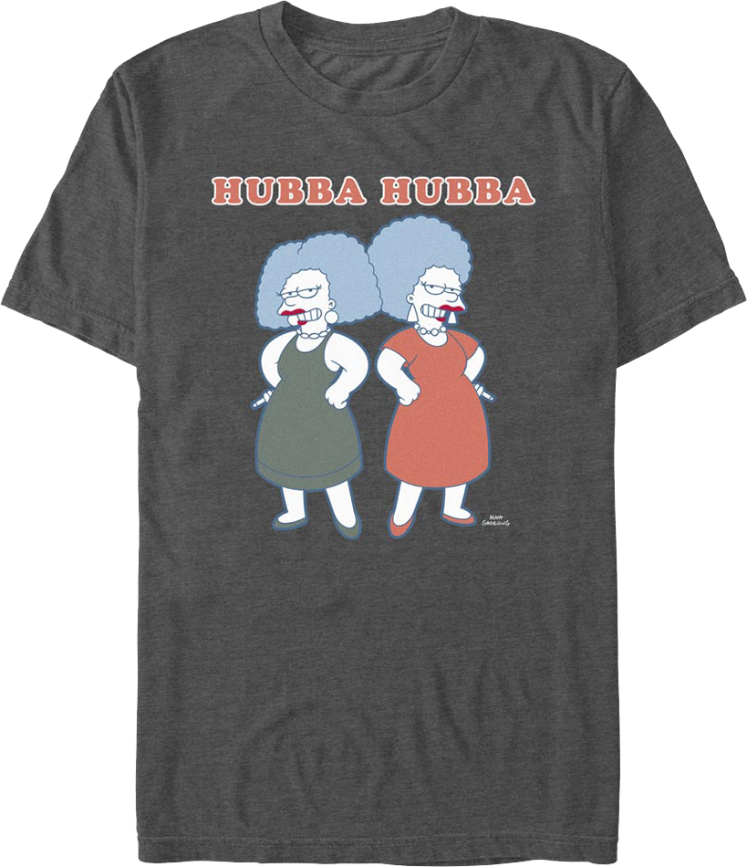 Patty And Selma Hubba Hubba Simpsons T-Shirt
