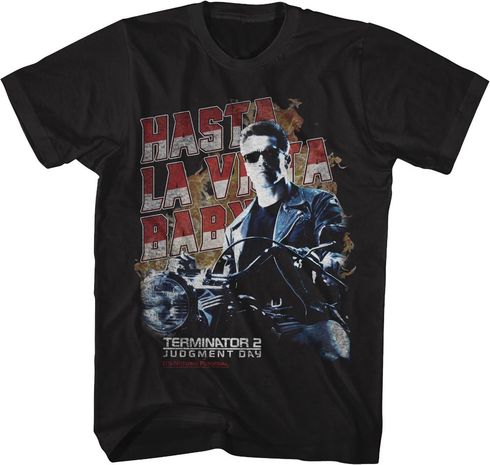 Retro Hasta La Vista Baby Terminator 2: Judgment Day T-Shirt