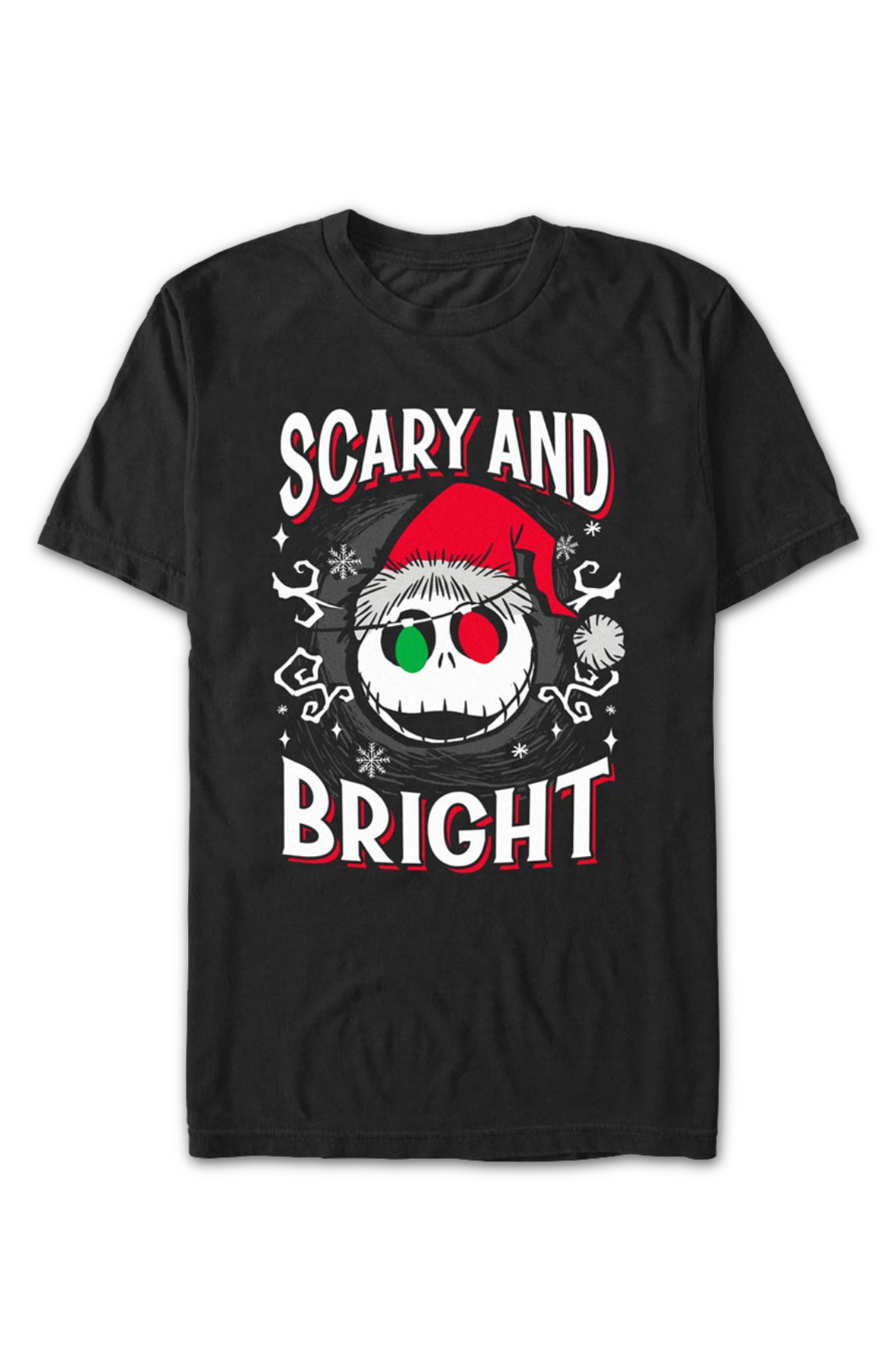 Scary And Bright Nightmare Before Christmas T-Shirt