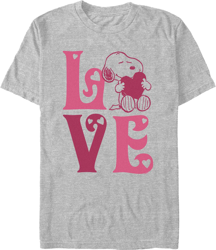 Snoopy Puppy Love Peanuts T-Shirt