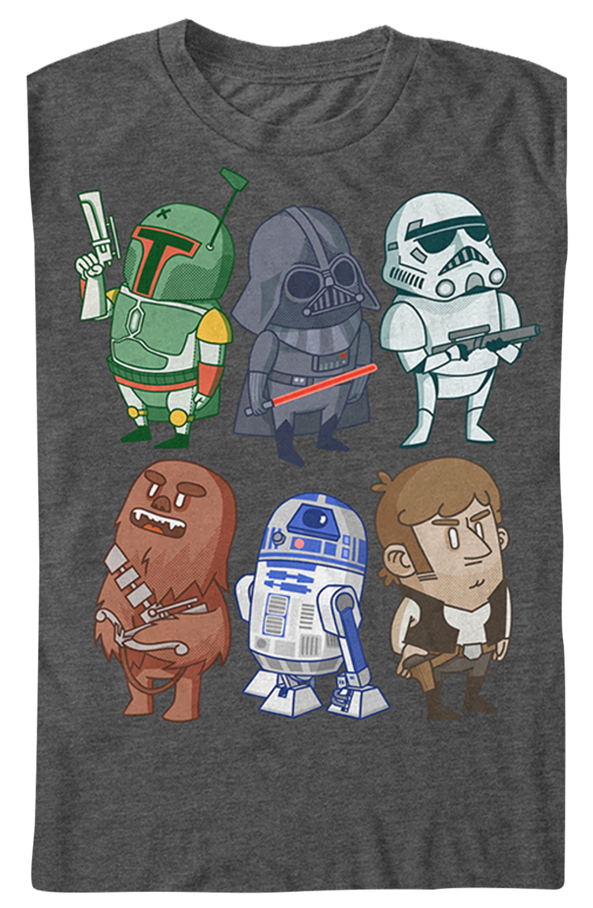 Star Wars Cartoon Characters T-Shirt