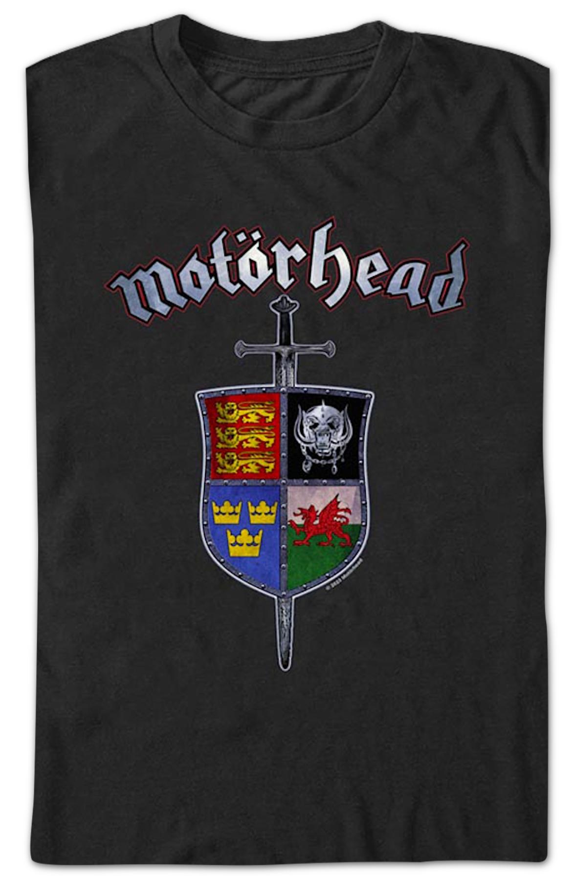 Sword & Shield Crest Motorhead T-Shirt
