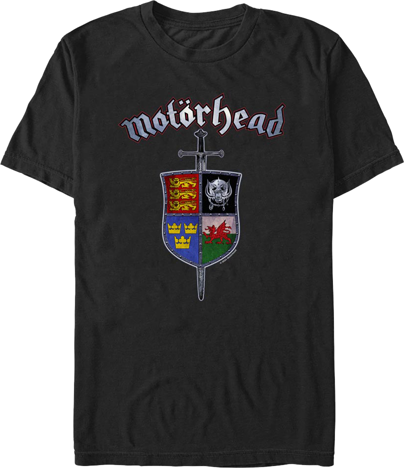 Sword & Shield Crest Motorhead T-Shirt