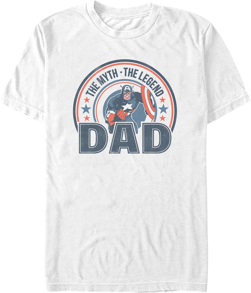 The Myth The Legend Dad Captain America Marvel Comics T-Shirt