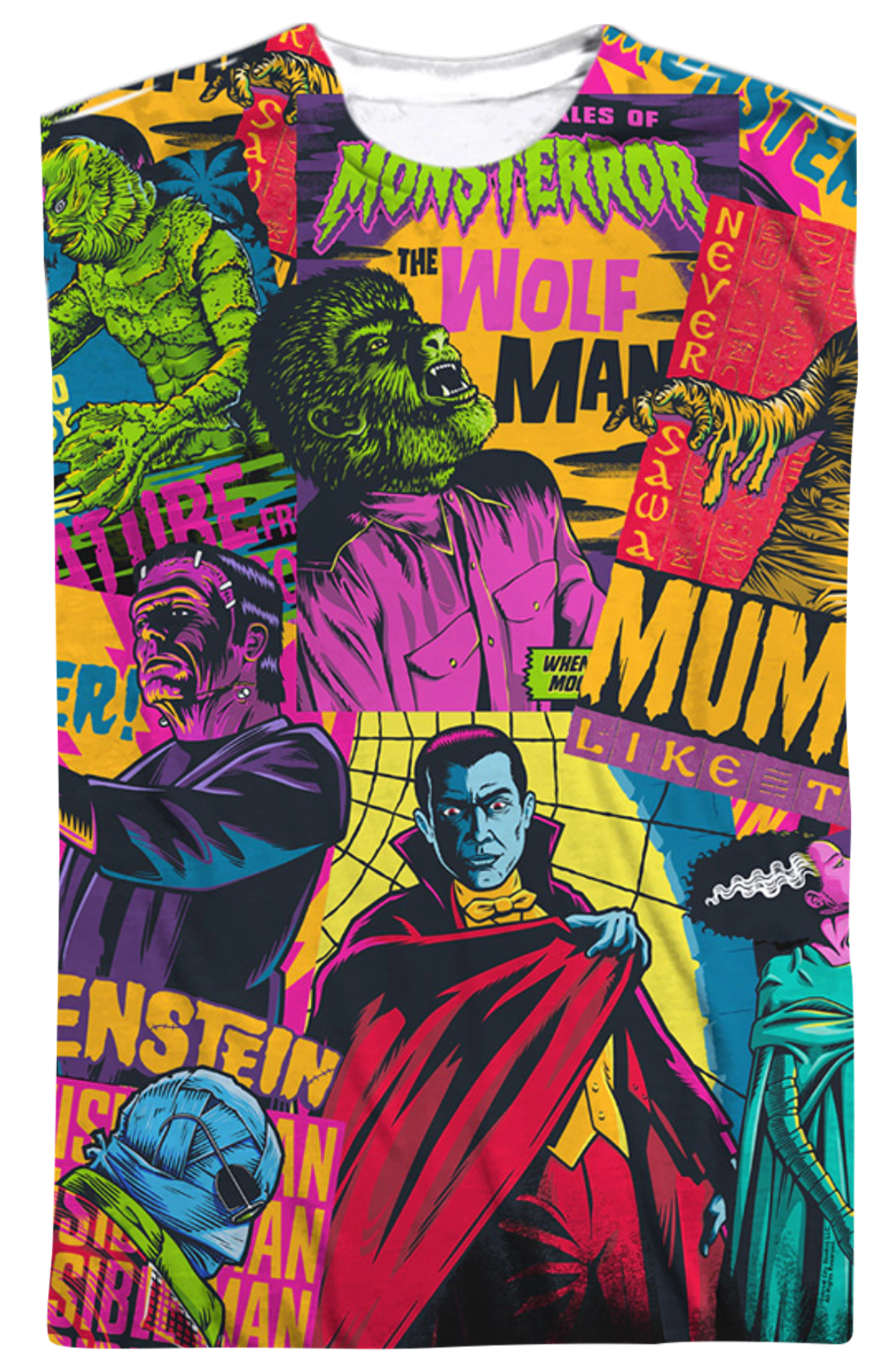 Universal Monster Mash Front & Back T-Shirt