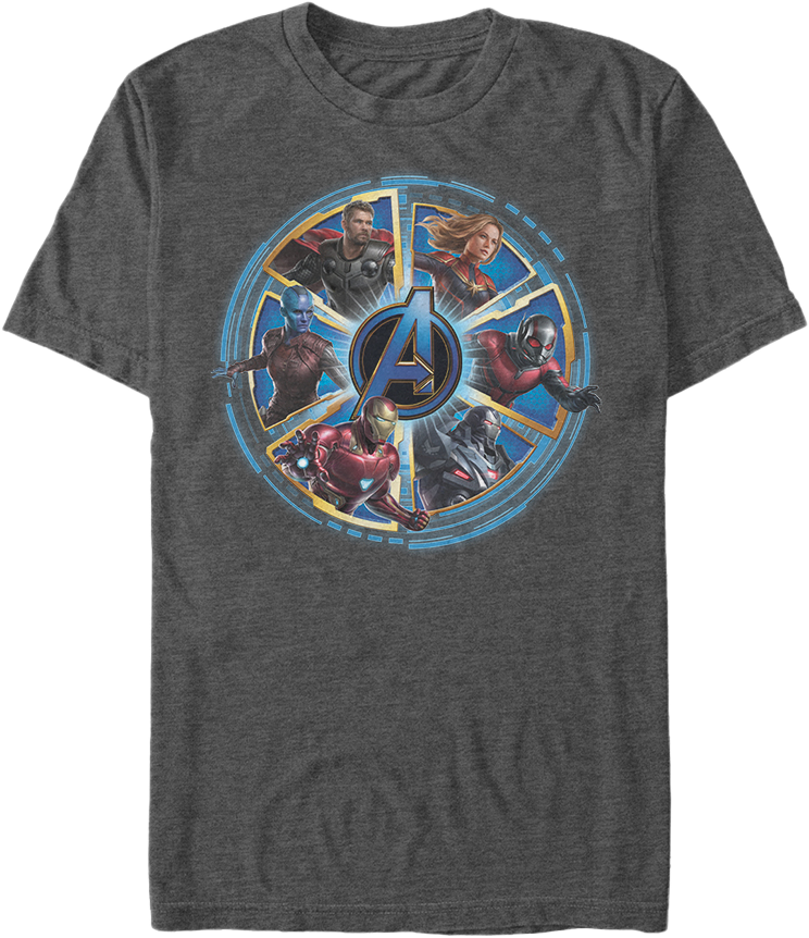 Wheel of Heroes Avengers Endgame T-Shirt