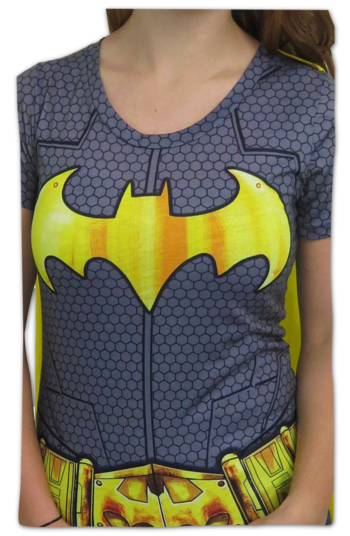 Womens DC Comics Batgirl Caped Costume Shirt