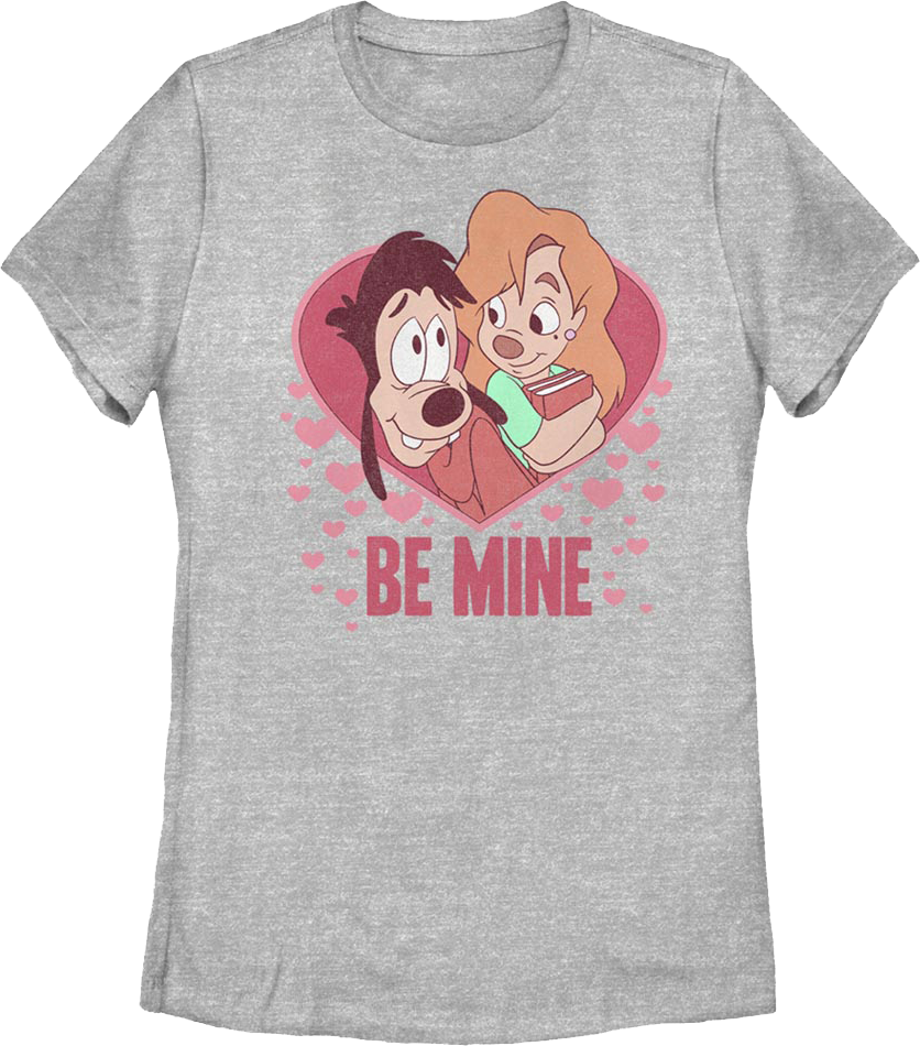 Womens Be Mine Goofy Movie Disney Shirt