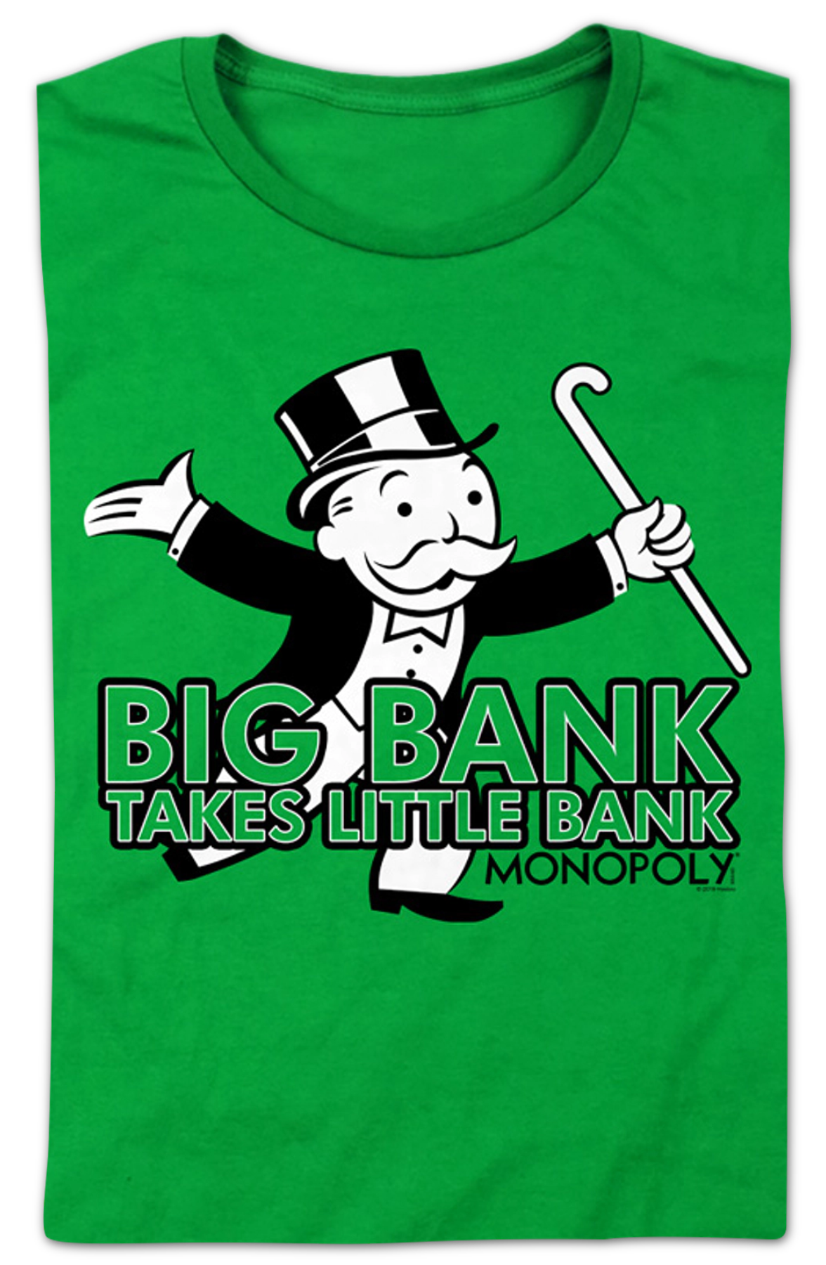 Womens Big Bank Takes Little Bank Monopoly Shirt