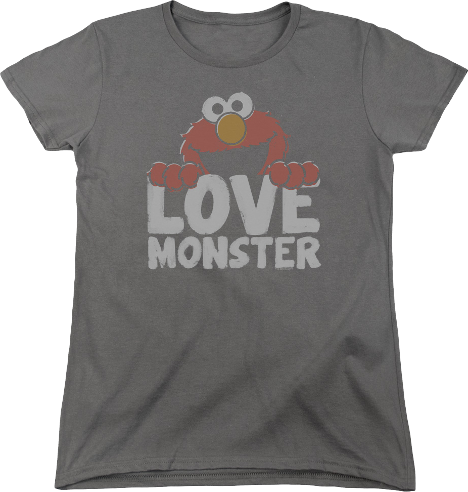 Womens Elmo Love Monster Sesame Street Shirt