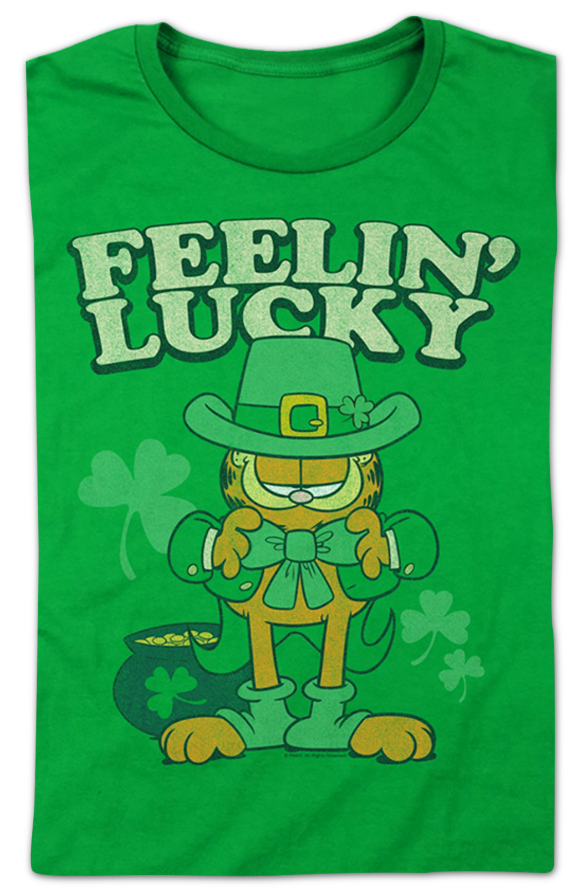 Womens Feelin' Lucky Garfield Shirt