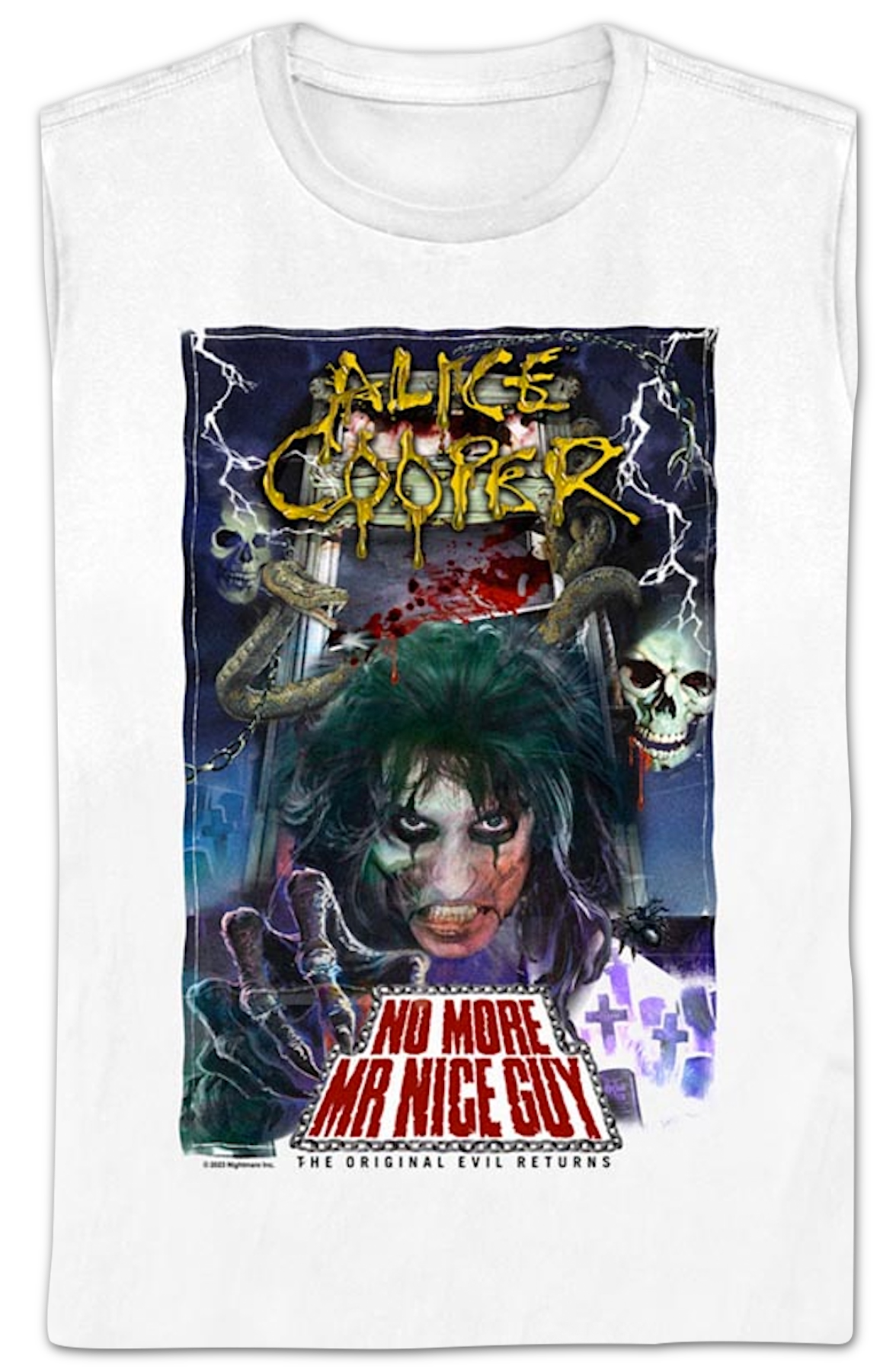 Womens No More Mr. Nice Guy Alice Cooper Shirt