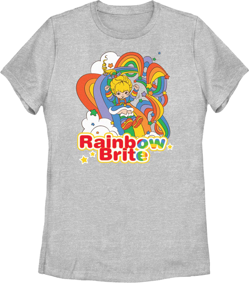 Womens Rainbow Slide Rainbow Brite Shirt