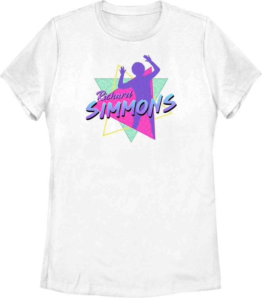 Womens Retro Silhouette Richard Simmons Shirt