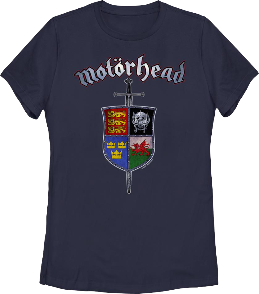 Womens Sword & Shield Crest Motorhead Shirt