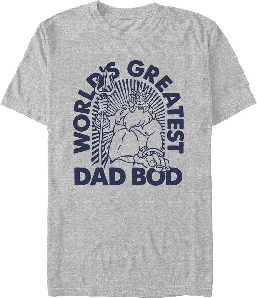 World's Greatest Dad Bod Little Mermaid Disney T-Shirt