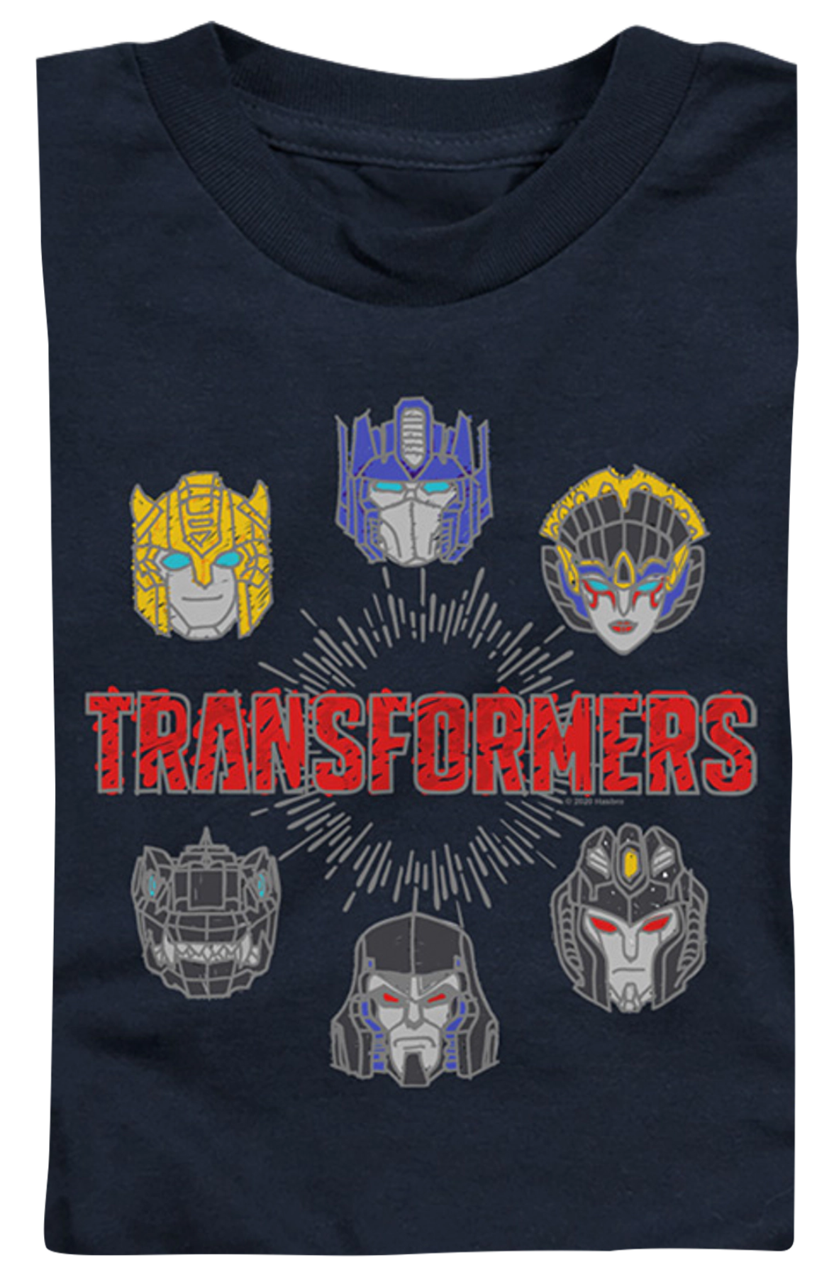 Youth Autobots And Decepticons Head Shots Transformers Shirt